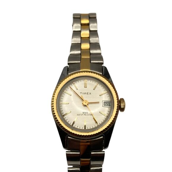 VTG Timex Womens Mechanical Wind Up Watch 25mm Wrist Size 5.5 - Runs Great - WR - Picture 1 of 13